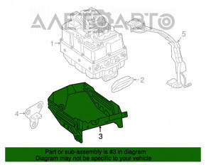 Suportul invertorului BMW 5 G30 18- 530e hybrid extern