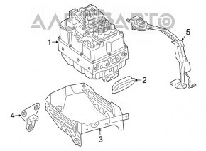 Suportul invertorului BMW 5 G30 18- 530e hybrid extern