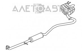 Silentioasa spate cu teava Honda Civic X FC 18-21 2.0