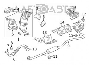 Silentioasa spate cu teava Honda Civic X FC 18-21 2.0