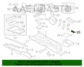 Priza de bricheta din consola centrala a BMW 5 G30 17-23 in cotiera