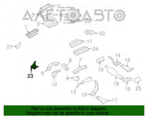 Deflectorul conductei de aer frontal stânga Audi Q5 8R 09-17