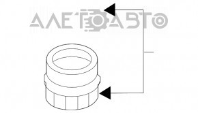 Capacul carcasei filtrului de ulei BMW X5 F15 14-18 4.4T nou OEM original