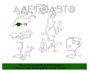 Pompa auxiliară de răcire pentru BMW X5 F15 14-18, pentru turbinele 4.4T, cu suport