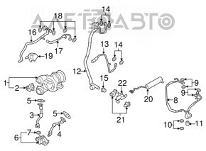 Receptorul sistemului de vid pentru BMW X5 F15 14-18 4.4T