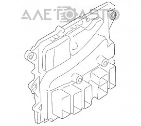 Blocul ECU al calculatorului motorului BMW X5 F15 14-18 4.4T