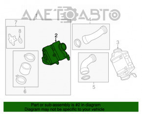 Интеркулер правый BMW X5 F15 14-18 4.4T