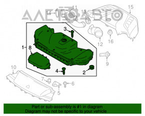 Корпус воздушного фильтра BMW X5 F15 14-18 4.4T