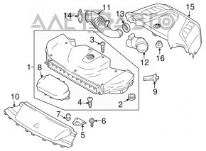 Корпус воздушного фильтра BMW X5 F15 14-18 4.4T