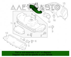 Conducta de aer dreapta BMW X5 F15 14-18 4.4T nou original