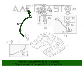 Заливная горловина топливного бака BMW X5 F15 14-18