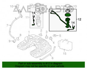 Senzorul de nivel al combustibilului pentru BMW X5 F15 14-18 4.4T