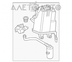 Канистра с углем абсорбер BMW X5 F15 14-18 N55, 4.4T