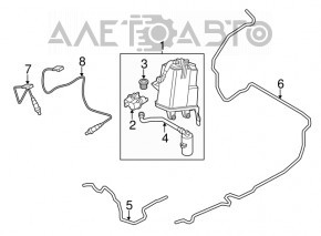 Канистра с углем абсорбер BMW X5 F15 14-18 N55, 4.4T