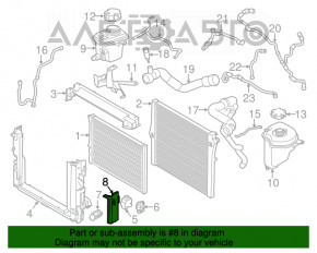 Рамка крепление радиаторов левая BMW X5 F15 14-18 4.4T