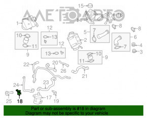 Suportul pompei auxiliare de răcire pentru BMW X5 F15 14-18 4.4T