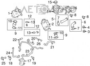 Suportul pompei auxiliare de răcire pentru BMW X5 F15 14-18 4.4T