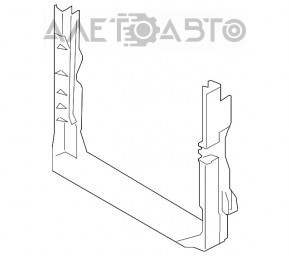 Рамка крепление радиаторов нижняя BMW X5 F15 14-18 4.4T