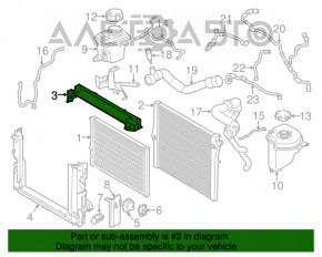 Suportul de montare a radiatoarelor superior pentru BMW X5 F15 14-18 4.4T