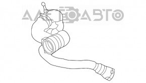 Furtunul de răcire a radiatorului superior pentru BMW X5 F15 14-18 4.4T