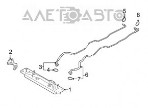 Трубка радиатора АКПП выпуск BMW X5 F15 14-18 4.4T AWD
