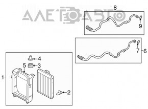 Radiatorul de ulei al motorului BMW X5 F15 14-18 4.4T