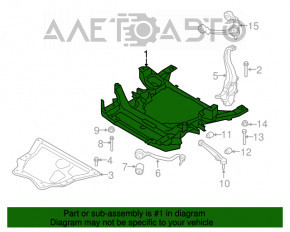 Bara fata pentru BMW X5 F15 14-18 N55, 4.4T cu directie activa.