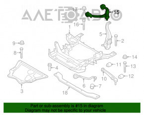 Maneta superioară dreapta față BMW X5 F15 14-18 +30 min