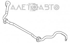 Stabilizatorul frontal pentru BMW X5 F15 14-18, 27 mm pentru 2 rânduri de scaune.