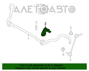 Скоба крепления переднего стабилизатора правая BMW X5 F15 14-18