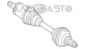 Привод полуось передний правый BMW X5 F15 14-18 4.4T AWD 1055мм