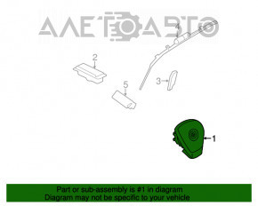 Подушка безопасности airbag в руль водительская BMW X5 F15 14-18 черная Sport