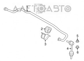 Suport de fixare a stabilizatorului spate dreapta pentru BMW X5 F15 14-18