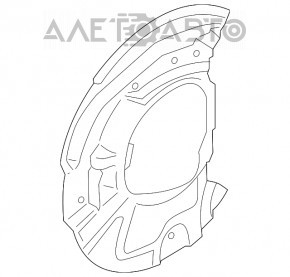 Capac disc frana fata stanga BMW X5 F15 14-18 nou original OEM