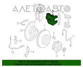 Suportul frontal stânga BMW X5 F15 14-18 4.4T AWD