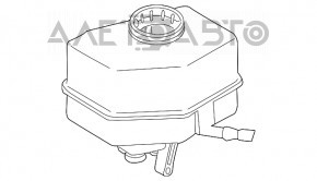 Бачок ГТЦ BMW X5 F15 14-18 N55, 4.4T без крышки