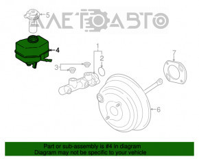 Бачок ГТЦ BMW X5 F15 14-18 N55, 4.4T с крышкой