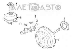 Бачок ГТЦ BMW X5 F15 14-18 N55, 4.4T с крышкой