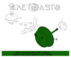 Вакуумный усилитель BMW X5 F15 14-18 N55, 4.4T