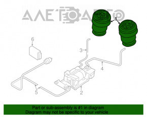 Pernele de aer din spatele dreapta pentru BMW X5 F15 14-18, nou, original