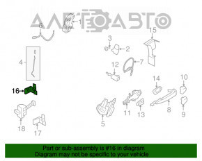 Петля двери верхняя передняя левая BMW X5 F15 14-18