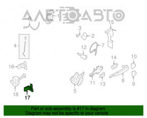 Петля двери нижняя передняя правая BMW X5 F15 14-18