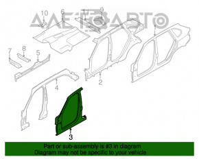 Стойка кузова центральная правая BMW X5 F15 14-18