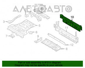 Задняя панель BMW X5 F15 14-18 наружная часть