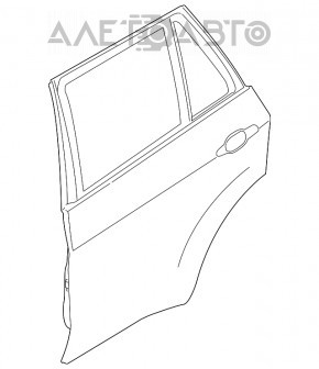 Дверь голая задняя левая BMW X5 F15 14-18