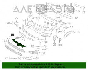 Grila superioară a bara de protecție față pentru BMW X5 F15 14-18