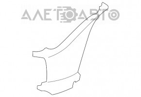 Conducta de aerisire a bara fata stanga pentru BMW X5 F15 14-18 sub PMA, nou, original OEM.