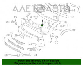 Заглушка омывателя фары правая BMW X5 F15 14-18 новый OEM оригинал