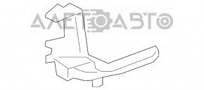 Suportul pentru bara spate stânga interior BMW X5 F15 14-18, nou, original OEM.