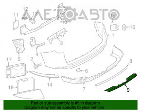 Capacul buzei barei spate pentru BMW X5 F15 14-18 Pure Experience